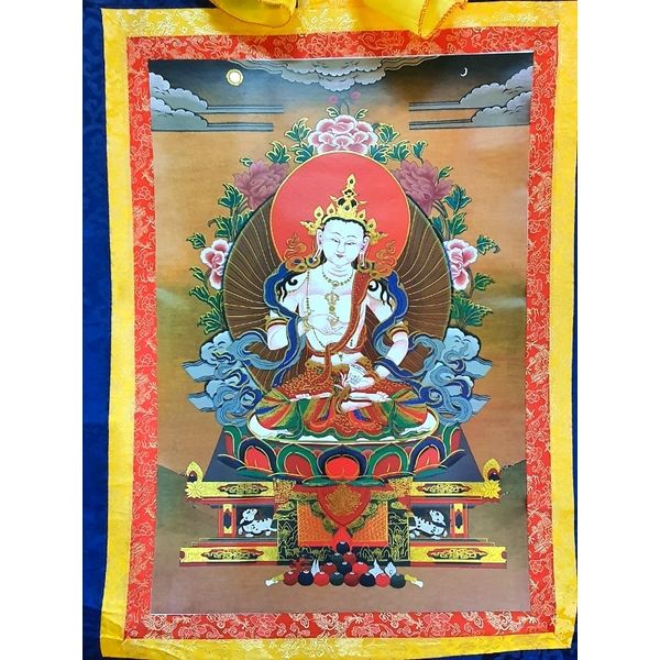 Tranh Thangka Kim Cang Tát Đỏa Bồ Tát-120x80cm